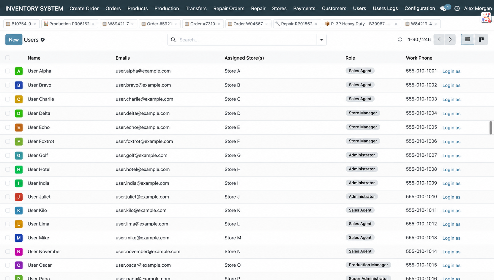 Role-Based User Administration & Store Permission Controls
